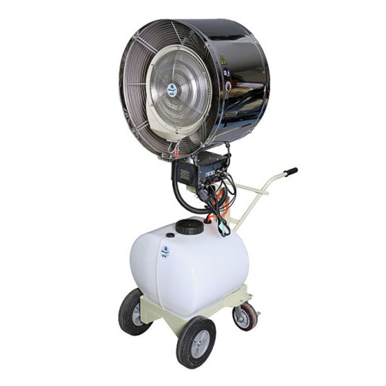 Global summer hot-selling large area spray humidification cooling dust removal refrigeration atomization stainless steel fan